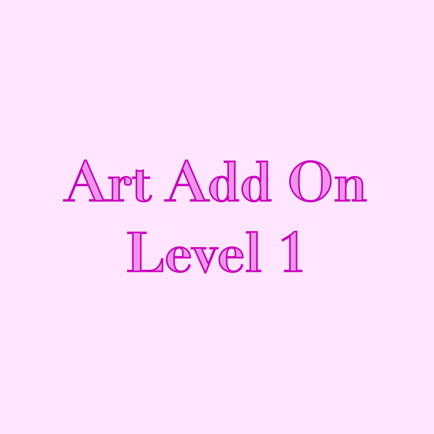 Art Add On Level 1